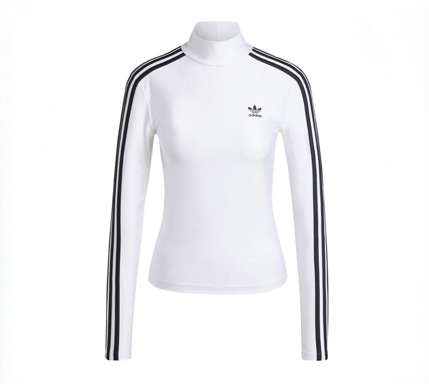 adidas originals 3 S TRNECK LS - Bianco / S - T-shirt