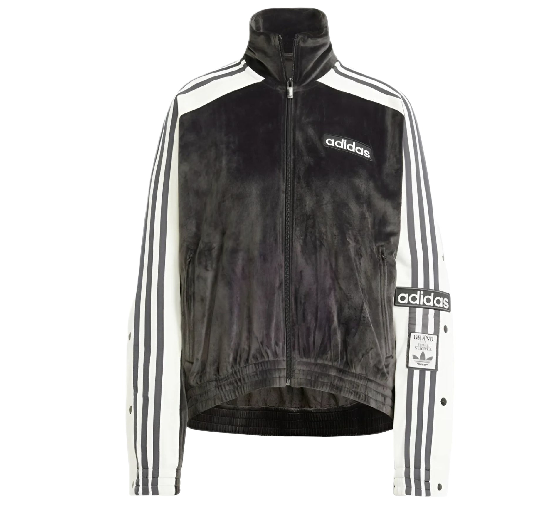 adidas originals Felpa Girocollo Adibreak Velour - Nero / S - Felpe