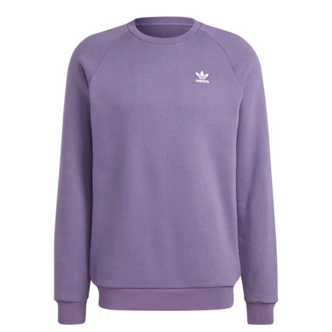 adidas originals Felpa Trefoil Essentiuals Crewnek - Viola / S - Felpe