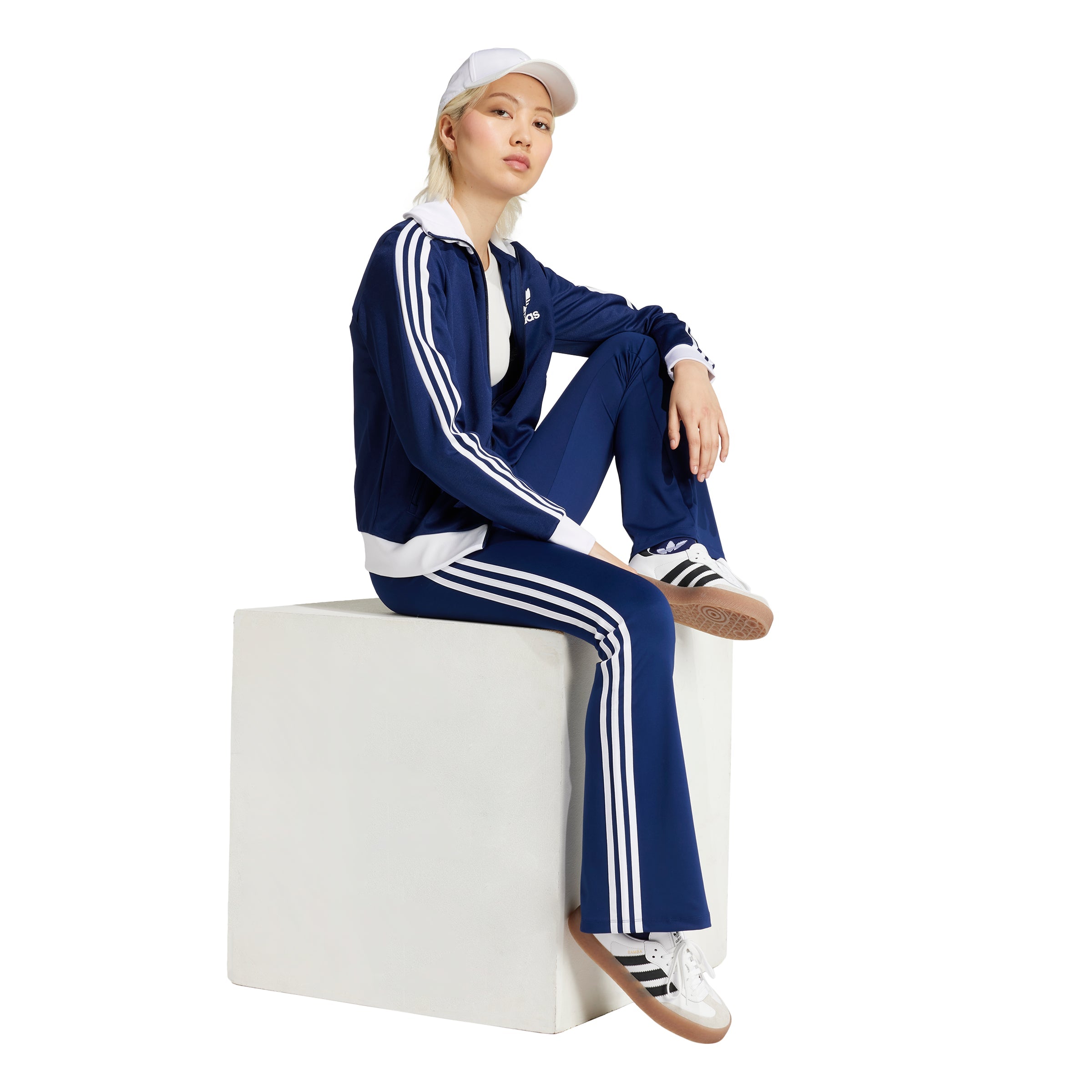 adidas originals IY7198 FLARED LEGGINGS DKBLUE - LEGGINGS