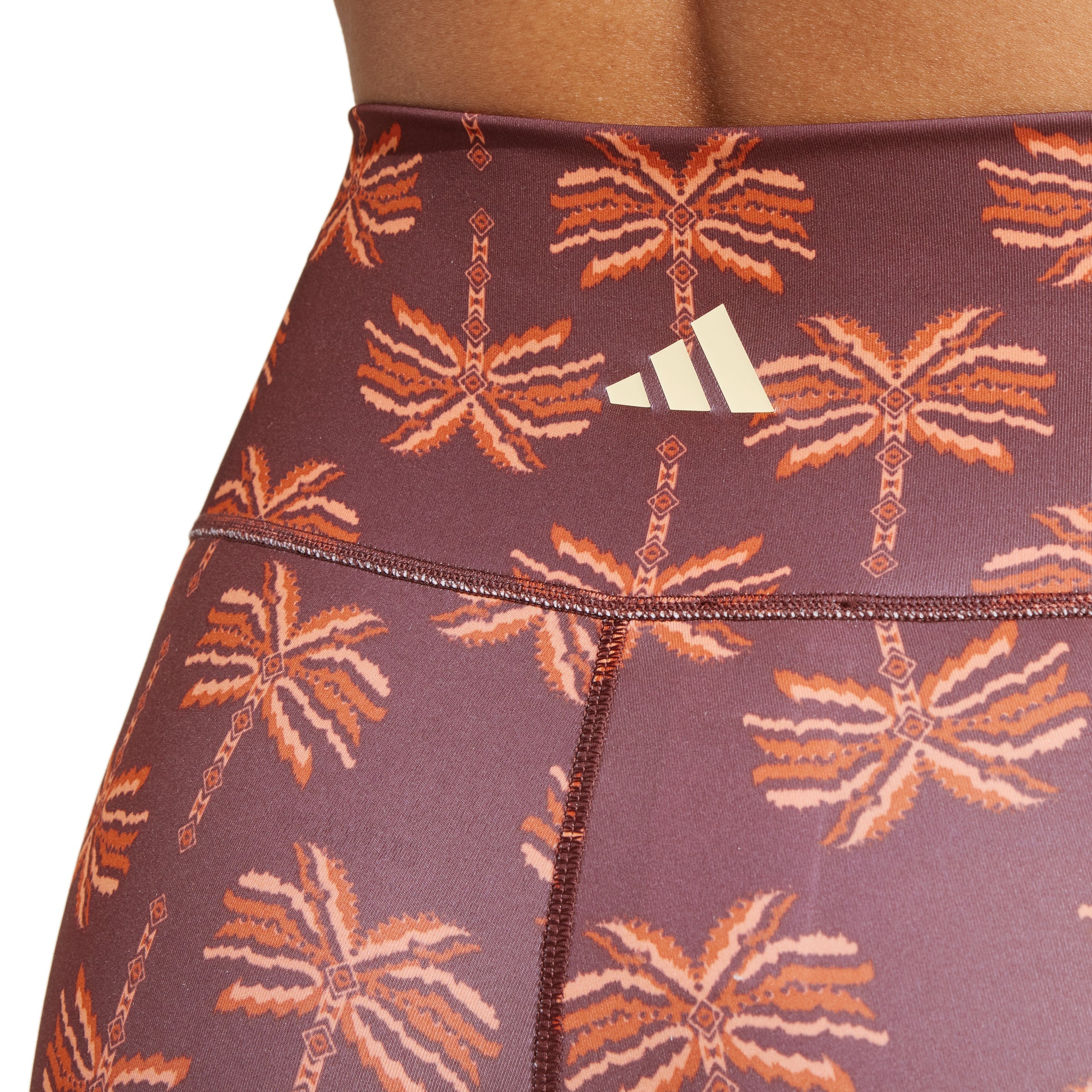 adidas originals JE6450VFARM LEGGINGS MYSBRN/FOXRED/EASYEL - LEGGINGS