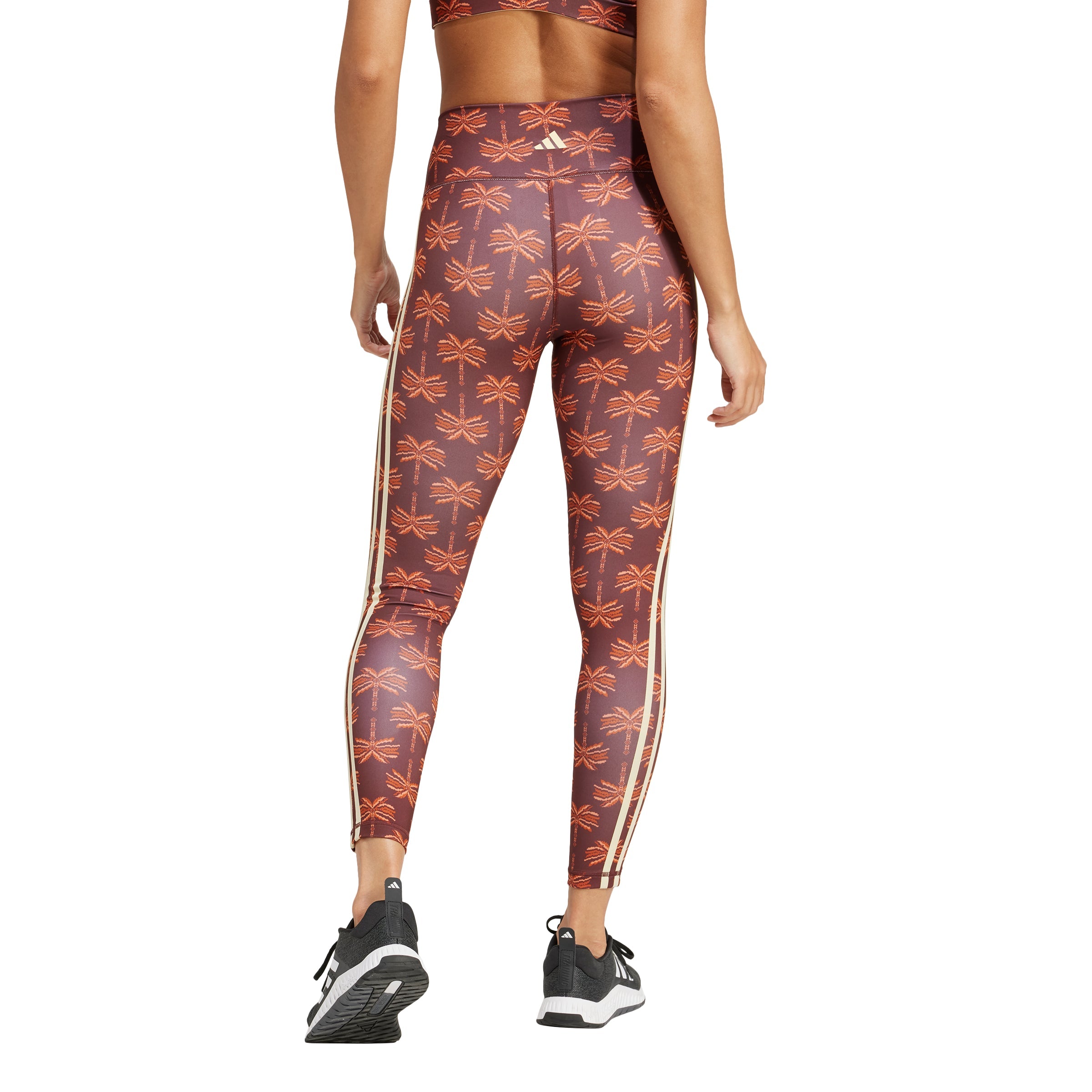 adidas originals JE6450VFARM LEGGINGS MYSBRN/FOXRED/EASYEL - LEGGINGS