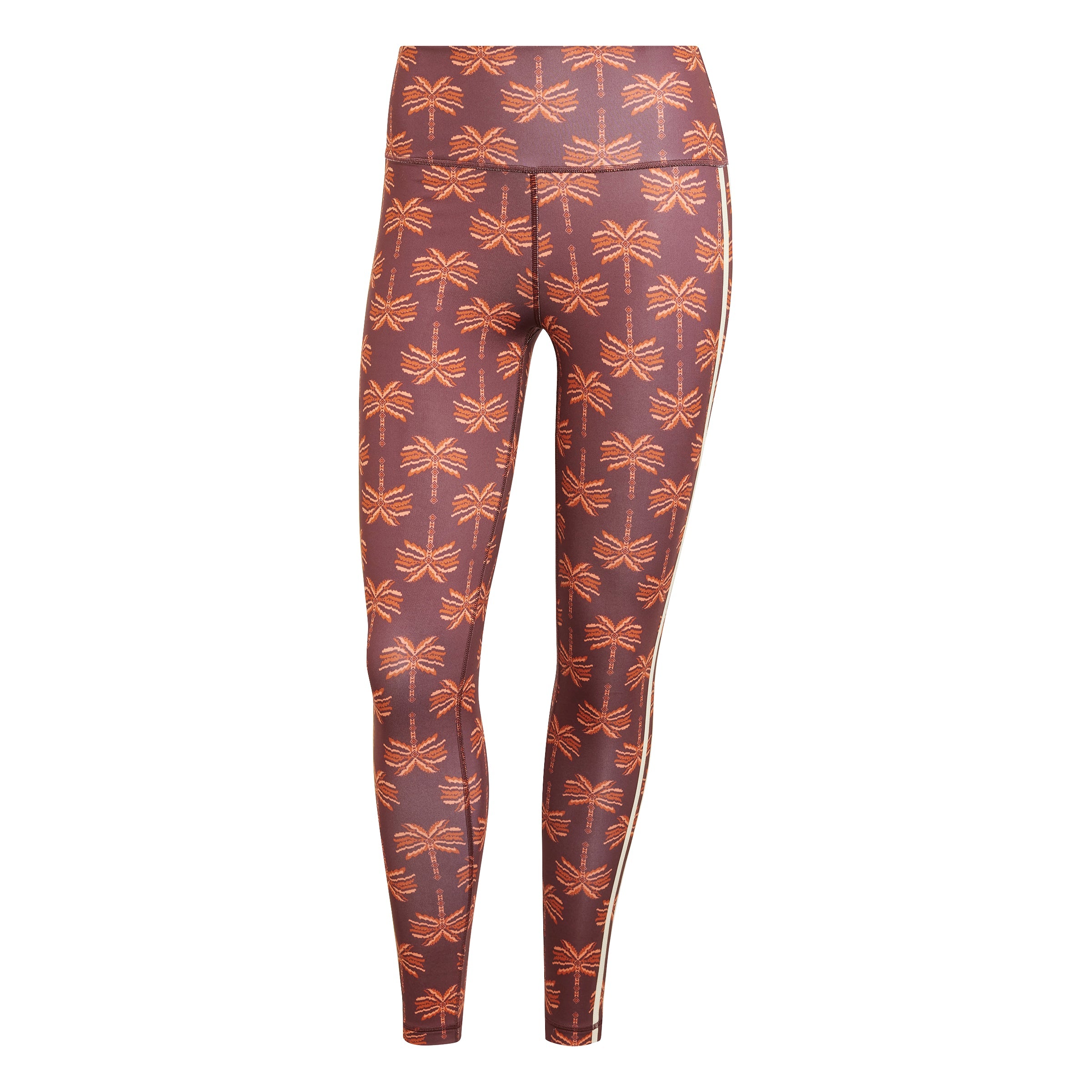 adidas originals JE6450VFARM LEGGINGS MYSBRN/FOXRED/EASYEL - Arancione / XXS - LEGGINGS