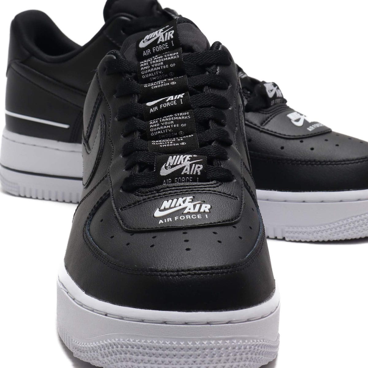 Air Force 1 Low Double Air Low Black White CJ1379 001 - Scarpe