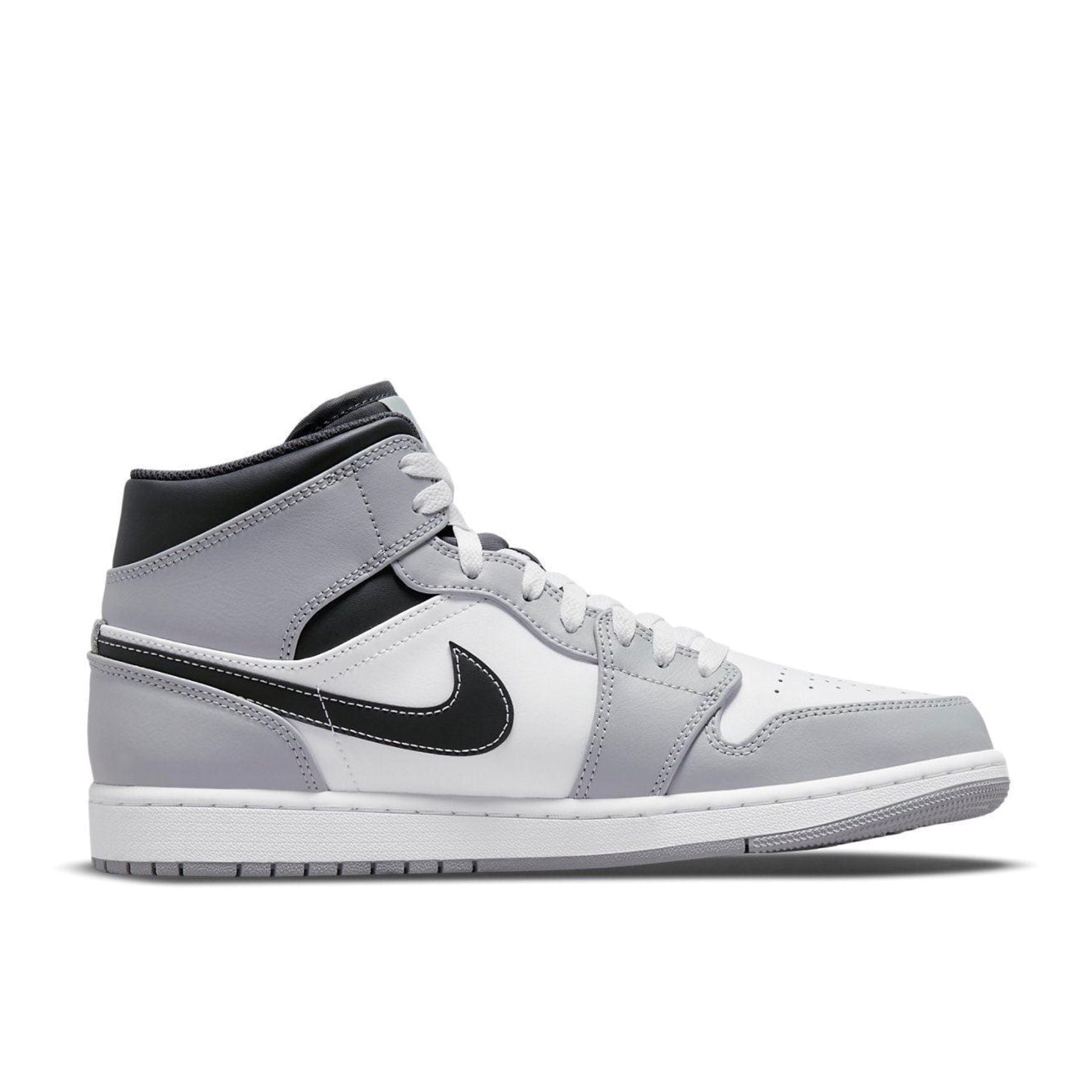 jordan Jordan 1 Mid Light Smoke Grey Anthracite - Bianco / 41 - Scarpe