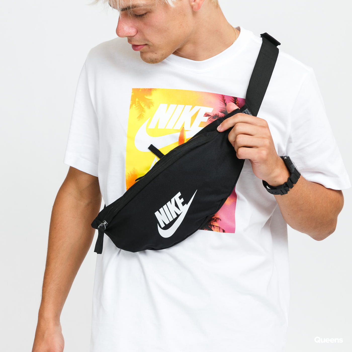 NIKE SMALL HIP PACK NIKE - Nero / Taglia Unica - Marsupio