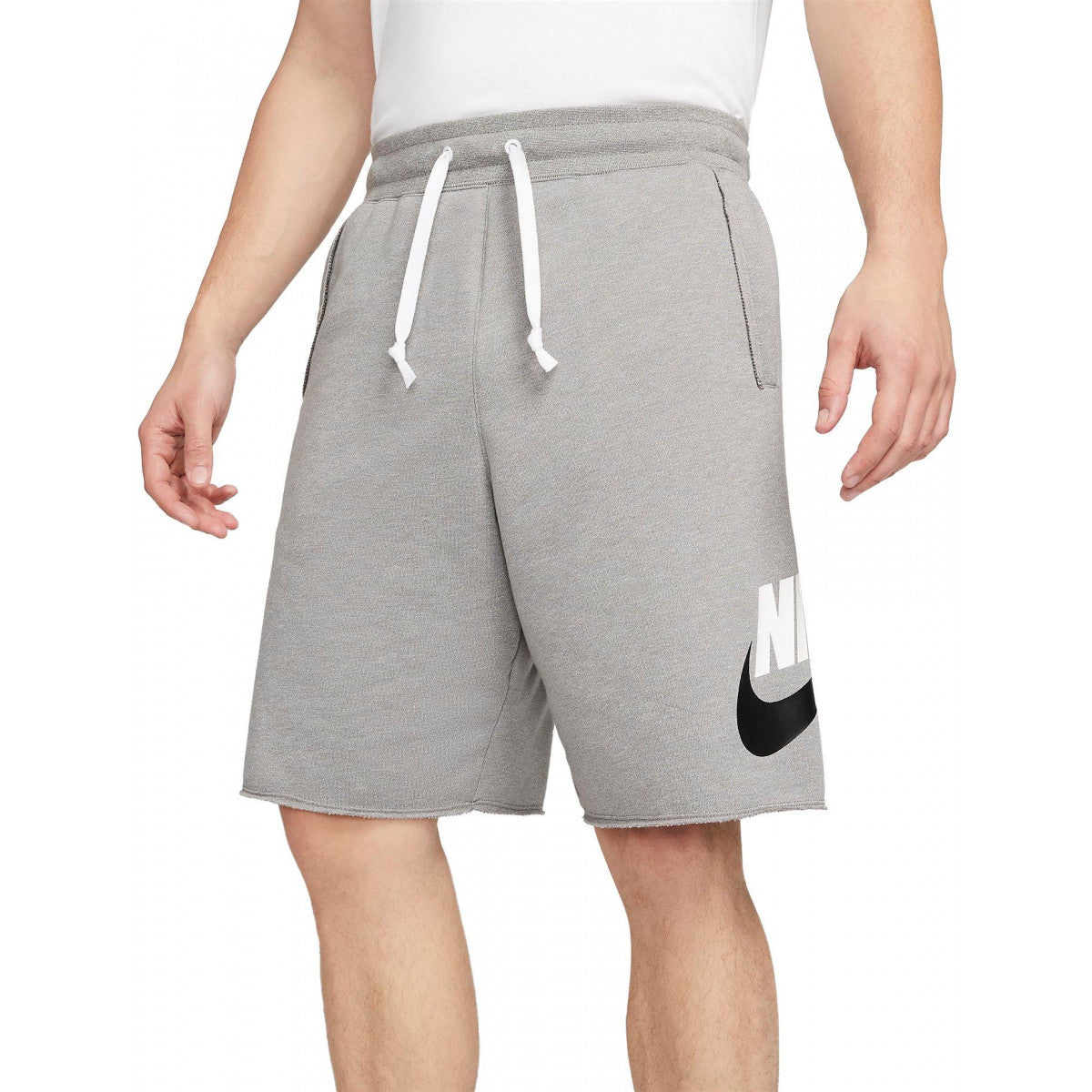 NIKE Nike Sportswear Club Graphic Shorts - Grigio / M - Pantaloni
