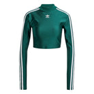 adidas originals 3 S CROPPED LS IR8136 - Verde / M - T-shirt