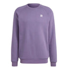 adidas originals Felpa Trefoil Essentiuals Crewnek - Viola / S - Felpe