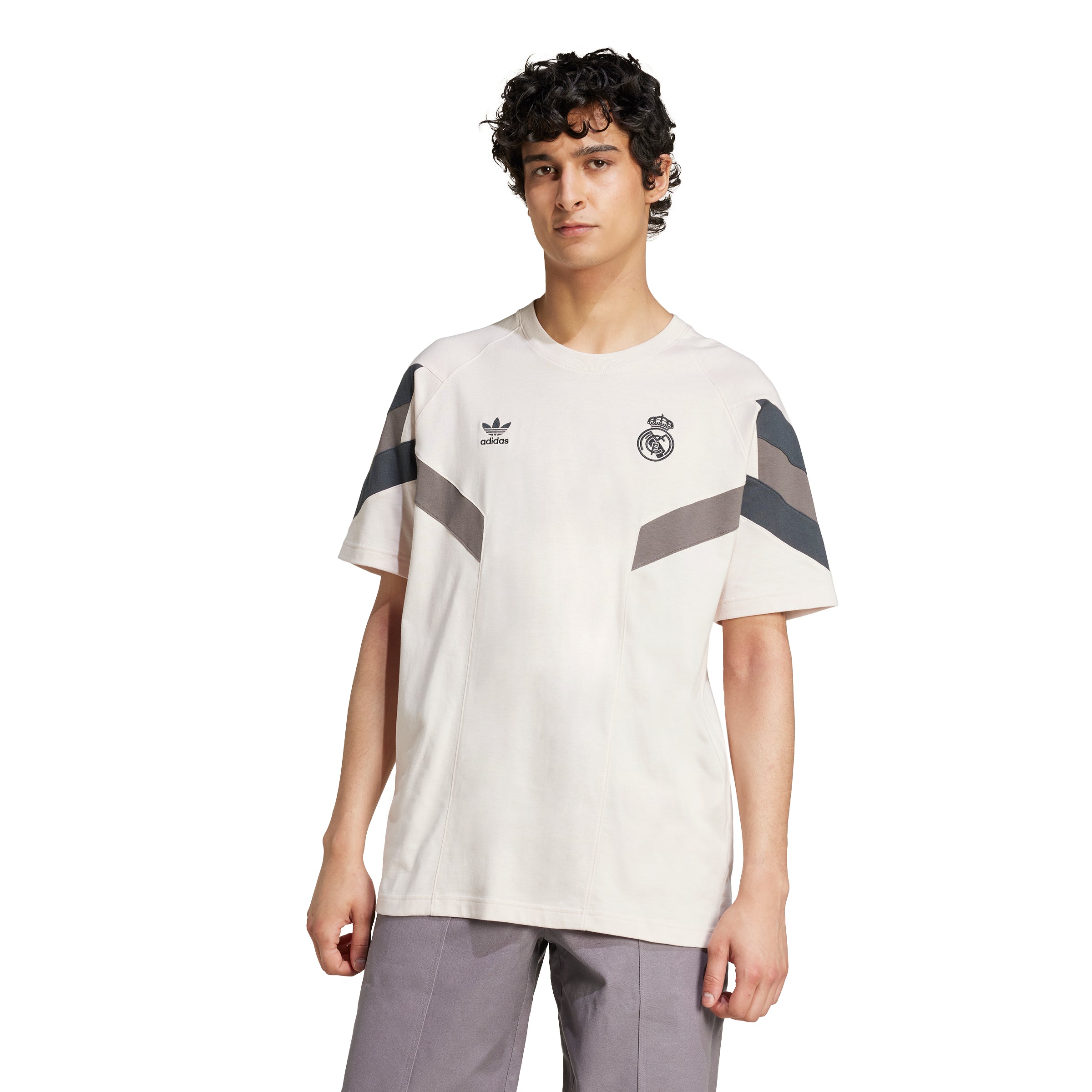 adidas originals IM7467 REAL OG TEE PUTMAU/DKGREY - T-shirt