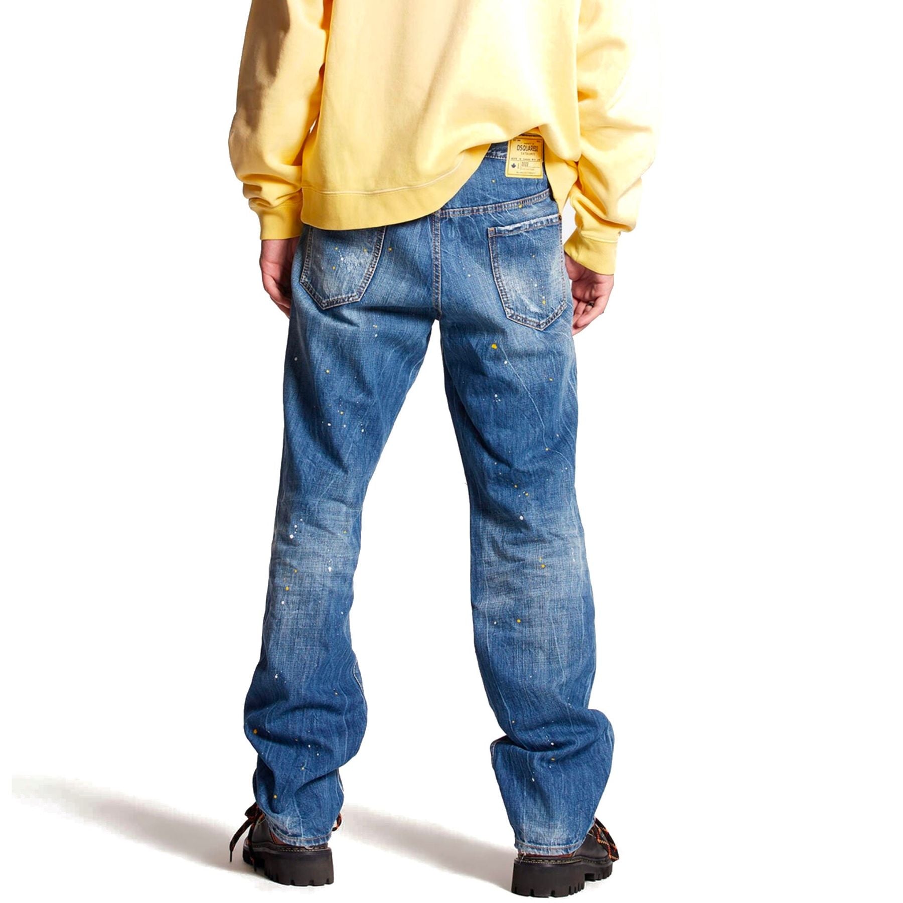 DSQUARED2 MEDIUM PATCH WASH ROADIE JEANS - Pantaloni