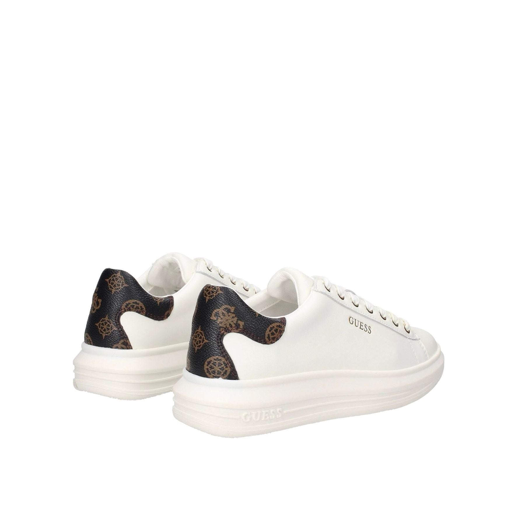 GUESS Sneaker Donna White Brown - Scarpe