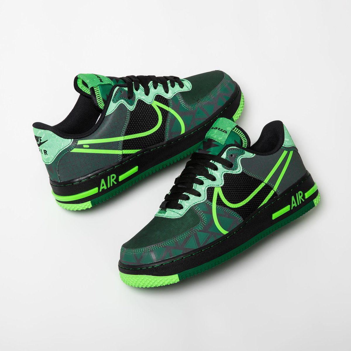 NIKE AIR FORCE 1 REACT QS - Verde / 42 - Scarpe