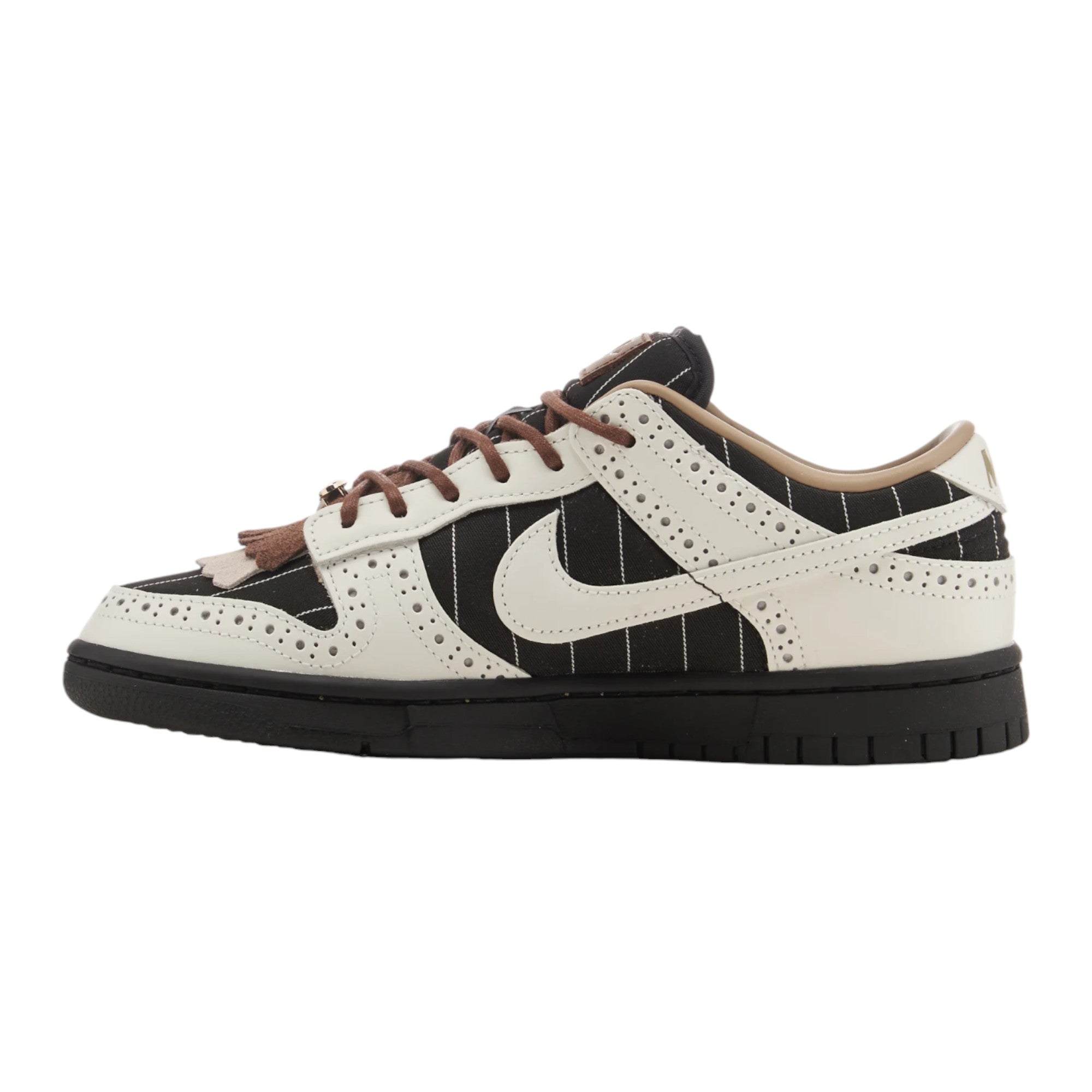 NIKE Dunk Low LX Brogue Pinstripe FV3642 010 - Bianco / 38,5 - Scarpe