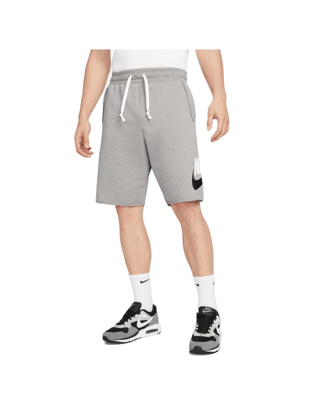 NIKE Nike Sportswear Club Graphic Shorts - Grigio / M - Pantaloni