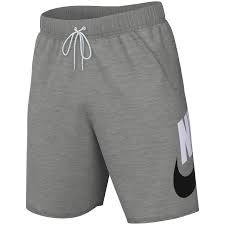 NIKE Nike Sportswear Club Graphic Shorts - Grigio / M - Pantaloni