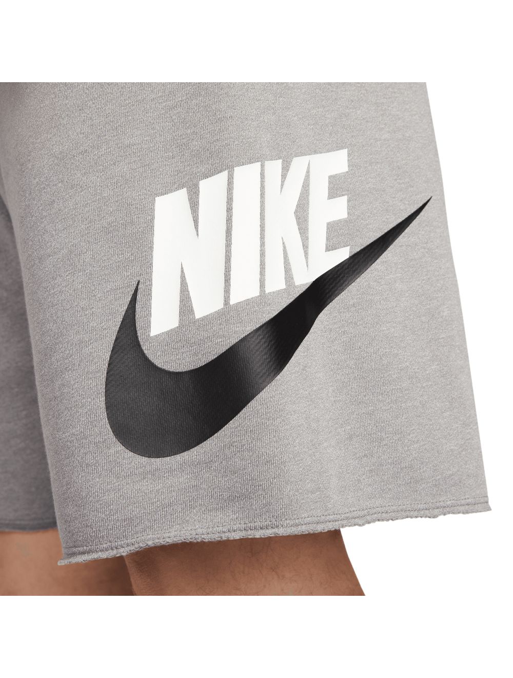 NIKE Nike Sportswear Club Graphic Shorts - Grigio / M - Pantaloni