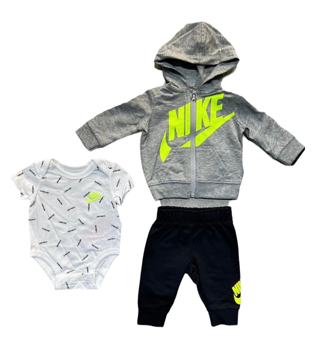 NIKE Tuta Nike + body infant - Grigio / 6 mesi - Tute